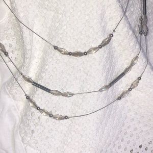 Simply Vera Black Beaded Multi Strand Necklace